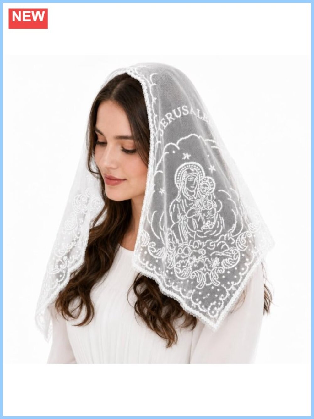 Triangle Lace Scarf Sheer Thin Shawl Wrap Bridal Wedding Veil Head Covering